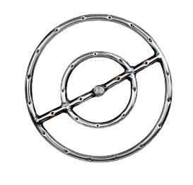 12" Stainless Steel Fire Ring: click to enlarge