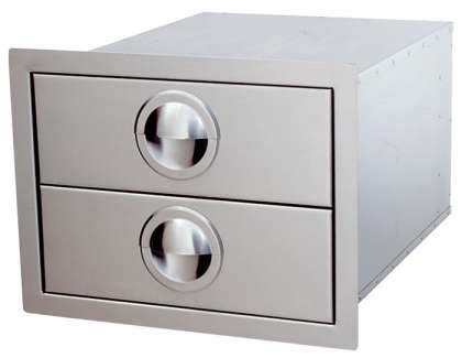 Luxor Slimline Series Double Drawers w/ Roller Tracks: click to enlarge