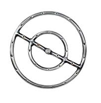 6" Stainless Steel Fire Ring: click to enlarge