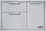 DCS 36&quot; Double Access Drawer Propane Tank Storage Combo , Stainless Steel