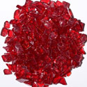 Crystal Red Red Crushed Fire Glass